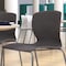 Flash Furniture Gray Plastic Stack Chair with Lumbar Support RUT-NC618-GY-GG - alternate 4